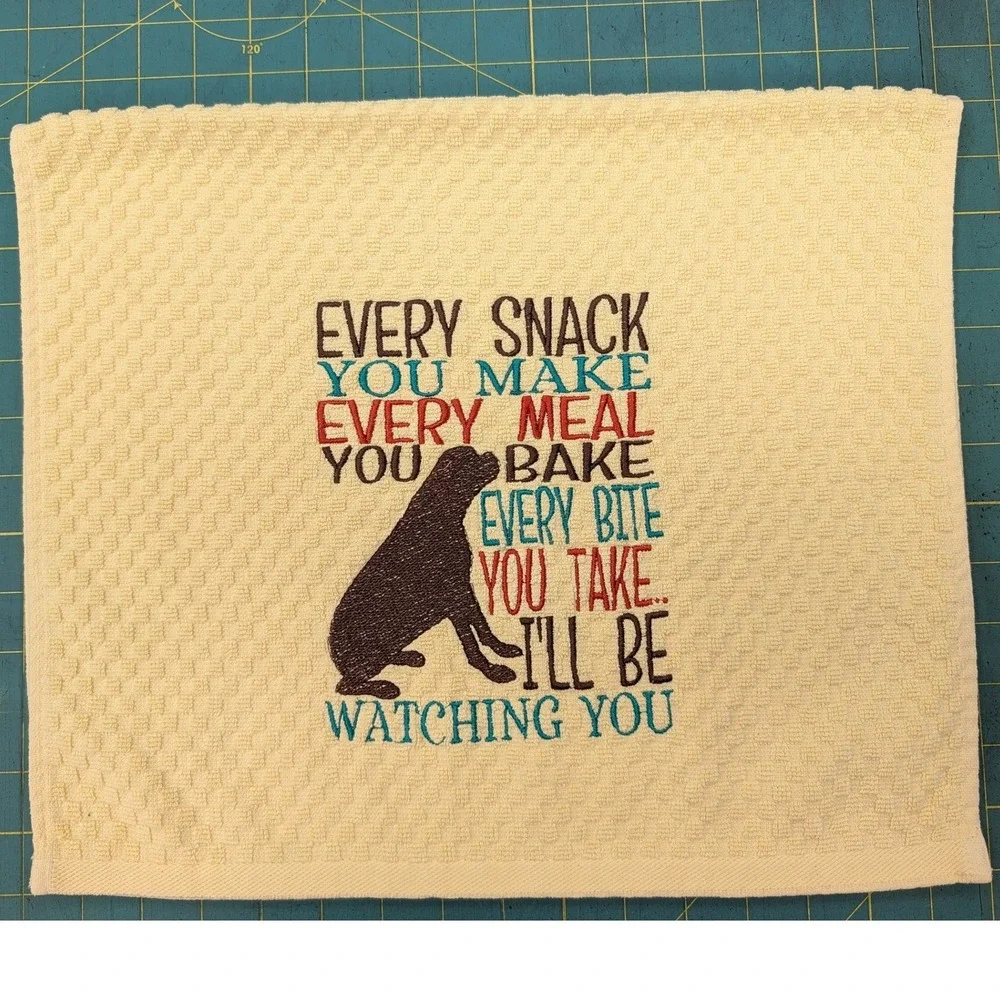 Every Snack You Make I'll Be Watching You! Kitchen Bath Bar Tea Hand Towel